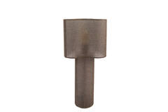 Table lamp Ø25x50 cm BRANY linen dark brown