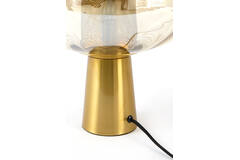 Table lamp Ø35x38 cm MINDELO glass amber+gold