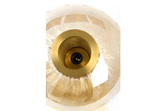 Table lamp Ø35x38 cm MINDELO glass amber+gold