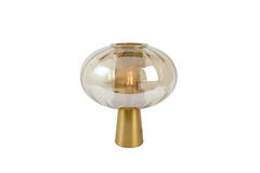 Table lamp Ø35x38 cm MINDELO glass amber+gold