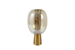 Table lamp Ø30x57 cm MINDELO glass amber+gold