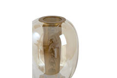 Table lamp Ø30x57 cm MINDELO glass amber+gold
