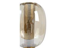 Table lamp Ø30x57 cm MINDELO glass amber+gold