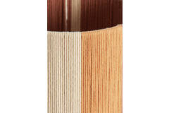 Shade cylinder 20-20-30 cm MEDAN coral+terra+cream