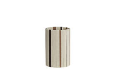 Kap cilinder 20-20-30 cm MEDAN crème+bruin+donker bruin