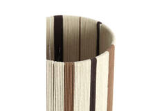Kap cilinder 20-20-30 cm MEDAN crème+bruin+donker bruin