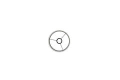 Shade cylinder 20-20-35 cm SAVERNA egg white