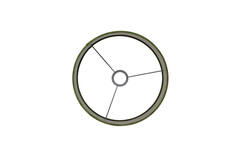 Kap cilinder 25-25-18 cm VELOURS olive green