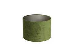 Kap cilinder 25-25-18 cm VELOURS olive green