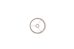 Shade cylinder 25-25-27 cm OKAVI light brown