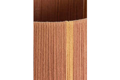 Kap cilinder 25-25-36 cm MEDAN koraal+terra+crème