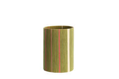 Kap cilinder 25-25-36 cm MEDAN groen+roze+crème