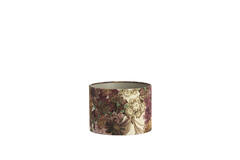 Shade cylinder 25-25-18 cm ROSEWOOD white