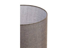 Kap cilinder 25-25-27 cm BRANFO linnen donker bruin