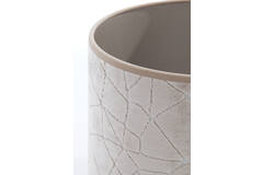 Kap cilinder 25-25-18 cm KASSEI beige
