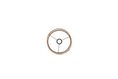 Kap cilinder 25-25-27 cm OSIRE terra-bruin