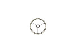 Kap cilinder 25-25-27 cm OSIRE groen
