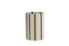 Kap cilinder 25-25-36 cm MEDAN crème+bruin+donker bruin