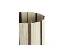 Kap cilinder 25-25-36 cm MEDAN crème+bruin+donker bruin
