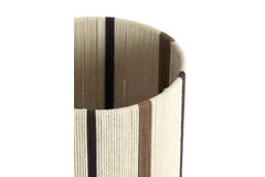 Kap cilinder 25-25-36 cm MEDAN crème+bruin+donker bruin