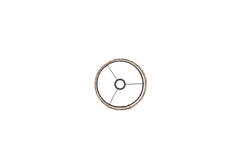 Shade cylinder 25-25-27 cm OSIRE grey-brown