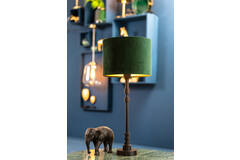 Kap cilinder 30-30-21 cm VELOURS dutch green