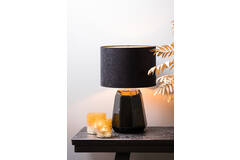 Shade cylinder 30-30-21 cm VELOURS black-taupe