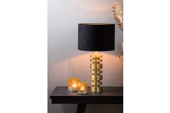 Shade cylinder 30-30-21 cm VELOURS black-taupe