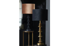 Shade cylinder 30-30-21 cm VELOURS black-taupe
