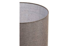 Kap cilinder 30-30-32 cm BRANFO linnen donker bruin