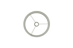 Kap cilinder 30-30-21 cm BRESKA parel wit