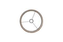 Kap cilinder 30-30-21 cm GEMSTONE bruin