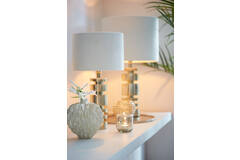 Kap cilinder 30-30-21 cm VELOURS off white
