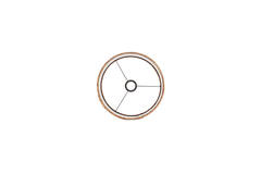 Shade cylinder 30-30-32 cm OSIRE terra-brown