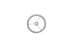 Shade cylinder 30-30-32 cm OSIRE green