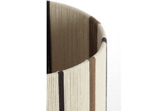 Kap cilinder 30-30-40 cm MEDAN crème+bruin+donker bruin