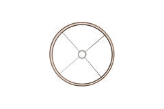 Shade cylinder 40-40-30 cm NALA dark brown