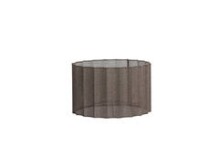 Kap cilinder 40-40-25 cm DISLI linnen bruin
