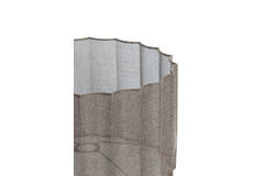 Kap cilinder 40-40-25 cm DISLI linnen bruin