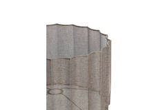 Kap cilinder 40-40-25 cm DISLI linnen bruin