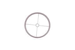 Shade cylinder 40-40-30 cm IMANI burgundy
