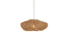 Hanging lamp Ø65x25 cm TWAN light brown