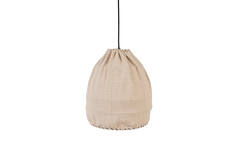 Hanging lamp Ø35x40 cm THIEUX beige+black