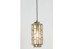 Hanglamp Ø15x31 cm SØSTRENE antiek brons+glas