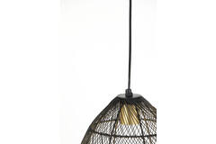 Hanglamp Ø23x31 cm MEYA zwart-goud