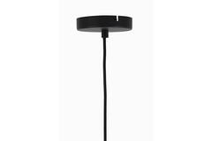 Hanglamp Ø22x52 cm LEKAR zwart+smoke glas