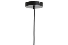 Hanging lamp Ø22x52 cm LEKAR antique bronze+smoked glass