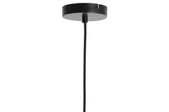 Hanging lamp Ø16x26 cm LEKAR antique bronze+smoked glass