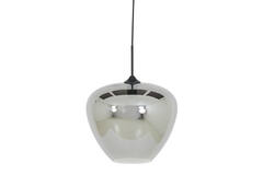 Hanglamp Ø40x34 cm MAYSON smoke glas-mat zwart
