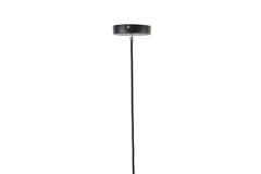 Hanglamp Ø40x34 cm MAYSON smoke glas-mat zwart